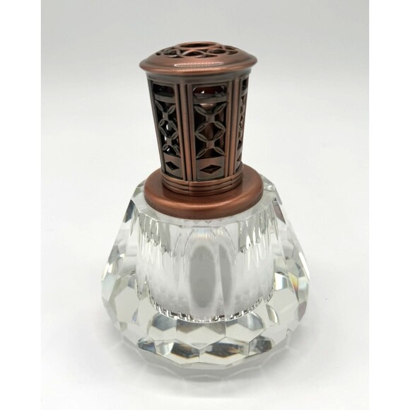 Scentier Other - Catalytic Fragrance Lamp Heavy Cut Crystal Base w/ Antique Copper Finish Top
